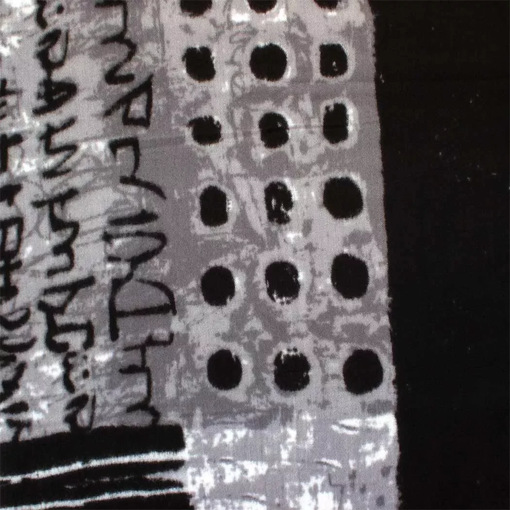 White, Grey and Black - Scarf - Image 2