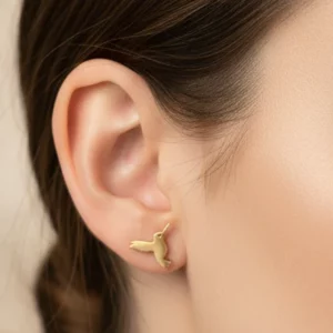 Birdy gold studs
