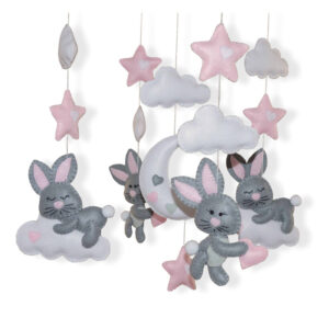 Cot Mobile - Sleepy Bunnies