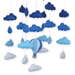 Cot Mobile - Hot Air Balloon in Clouds