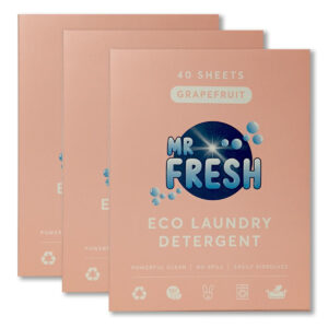 Eco Laundry Detergent Sheets - Grapefruit 3Pack (120 sheets)