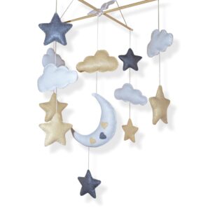 Cot Mobile - Night Sky in Cream