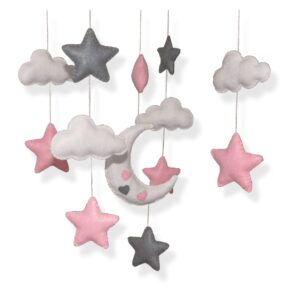 Cot Mobile - Night Sky Pink