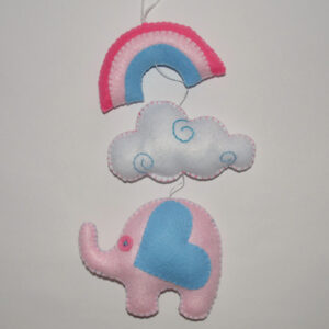 Vertical Garland - Rainbow, Cloud & Ellie