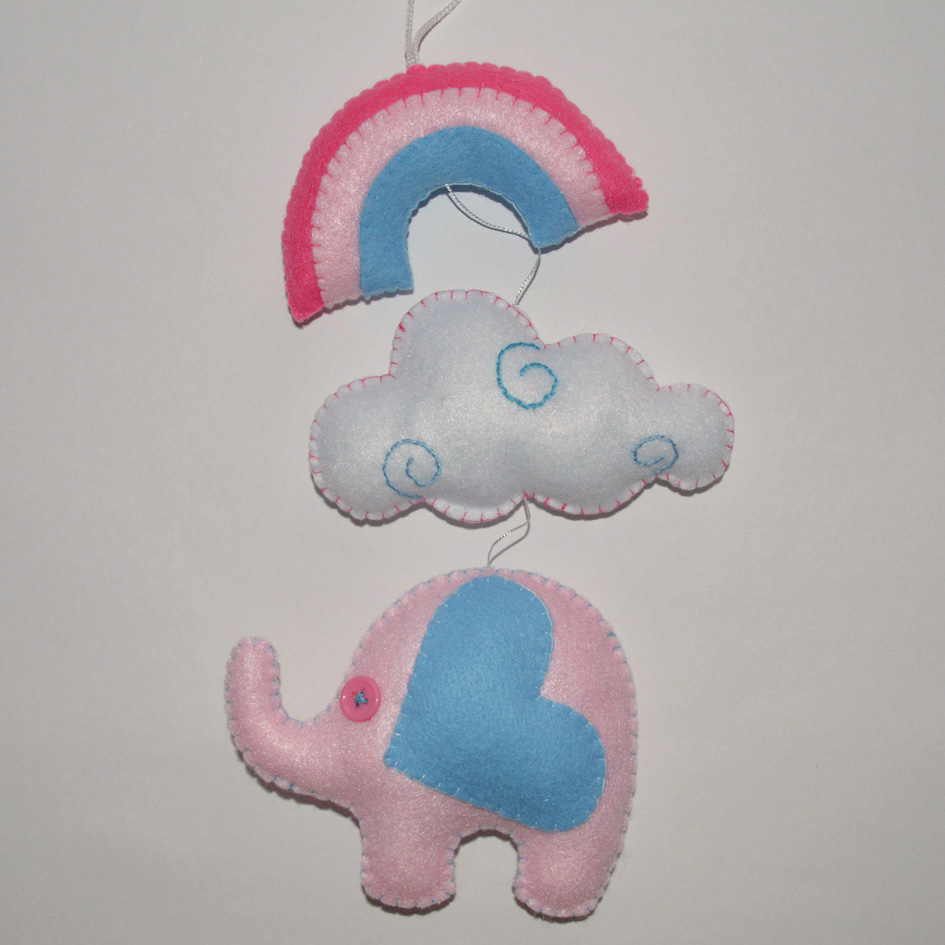 Vertical Garland - Rainbow, Cloud & Ellie