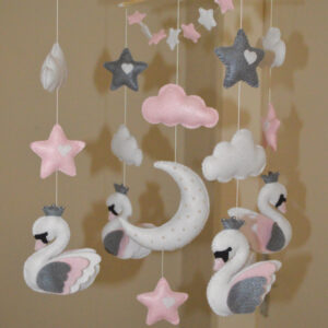 Cot Mobile - Swans