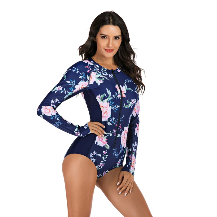 Pink Peonies Long Sleeve - One piece - Image 2