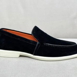Casual Suede Loafer - Black