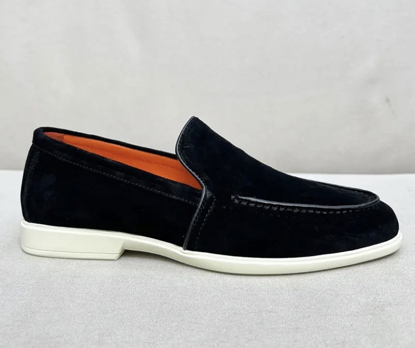 Casual Suede Loafer - Black