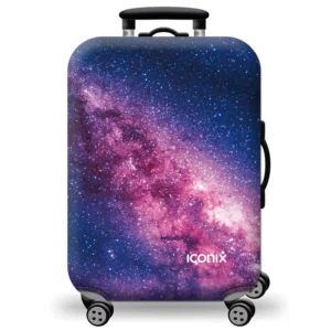 Printed Luggage Protector Cover - Purple Milky Way