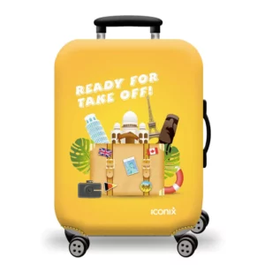 Printed Luggage Protector Cover - Ready for Take-off