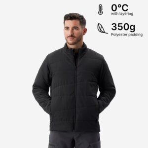 Men’s Trekking Synthetic Padded Jacket MT50 0°C - Black