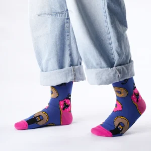 Donut Kitty Cotton Socks