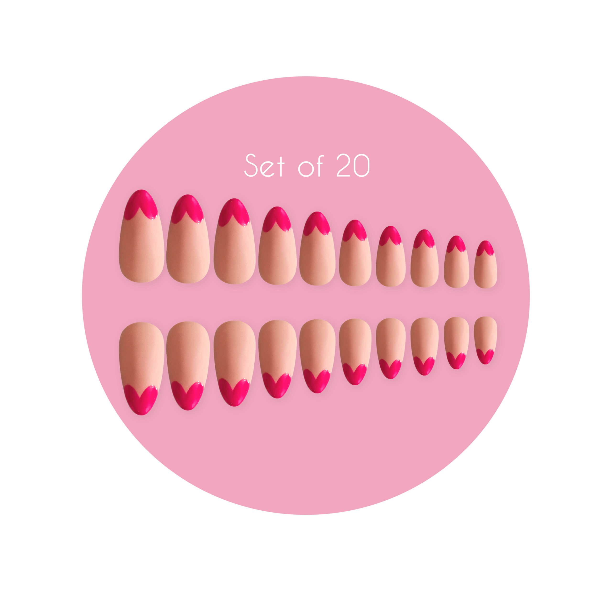 Heart Tips - Almond - Image 6